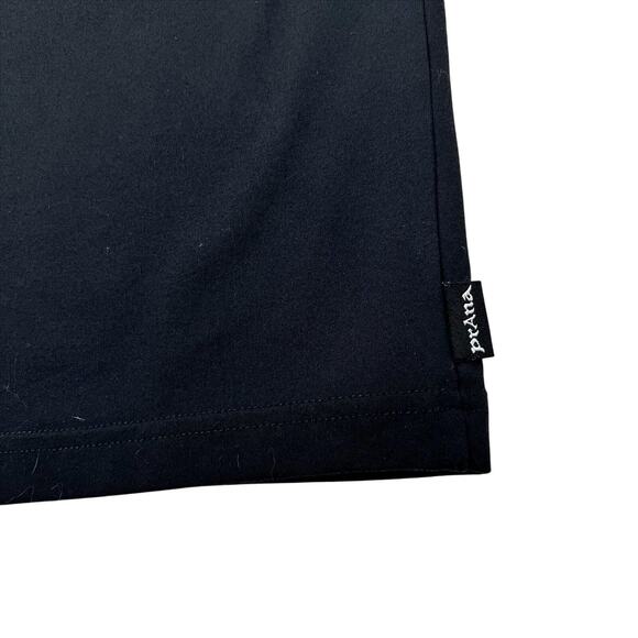prAna Cropped Yoga Pants Womens Small Black Supplex Relaxed Fit USA Made - Picture 6 of 8